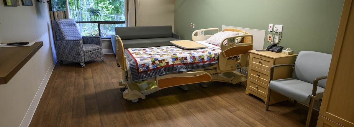 Bedroom at Whistler Blackcomb Foundation Sea to Sky Hospice Unit